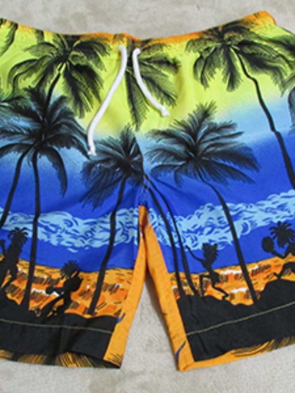 Salteebay Men's Hawaiian Board Shorts Size 14 Drawstring Swim Beach (F) 0090